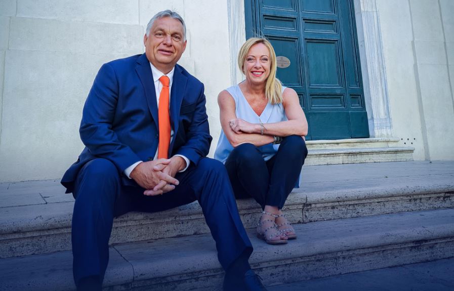 Orbán Viktor és Giorgia Meloni