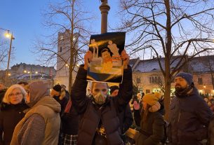 CATL ellenes tüntetés Debrecenben