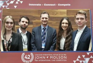 A Corvinus csapata ezüst érmet nyert a John Molson nemzetközi MBA esetversenyen