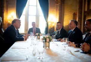 Orbán Viktor és Donald Trump tárgyalása