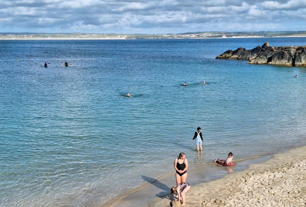 Egyesült Királyság, St Ives, Anglia, strand, tenger, tengerpart