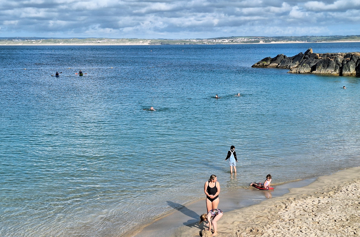 Egyesült Királyság, St Ives, Anglia, strand, tenger, tengerpart